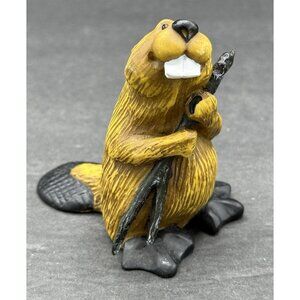 Bear Foots Beaver “Sassy” Mini Figurine By Jeff Fleming Big Sky Carvers